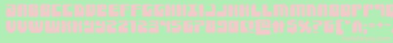 Forcemajeureexpand Font – Pink Fonts on Green Background
