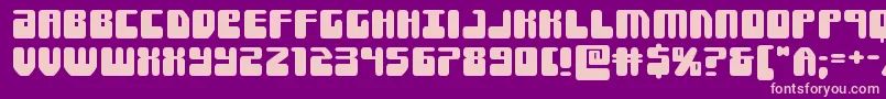 Fonte Forcemajeureexpand – fontes rosa em um fundo violeta