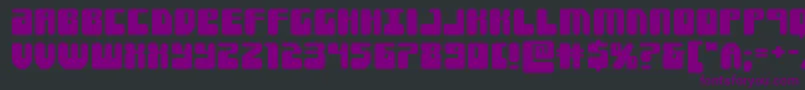 Forcemajeureexpand Font – Purple Fonts on Black Background