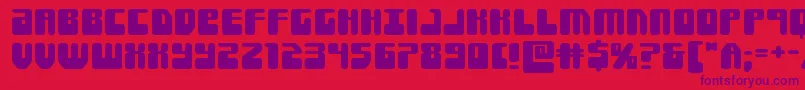 Forcemajeureexpand Font – Purple Fonts on Red Background
