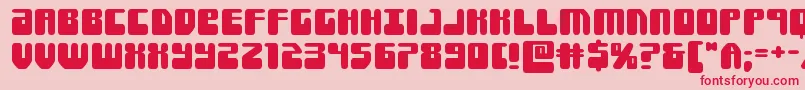 Forcemajeureexpand Font – Red Fonts on Pink Background