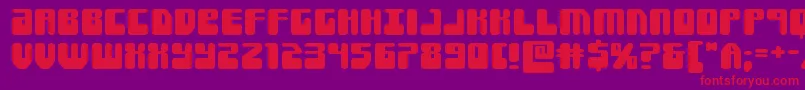 Forcemajeureexpand Font – Red Fonts on Purple Background