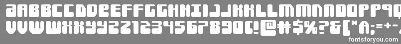 フォントForcemajeureexpand – 灰色の背景に白い文字