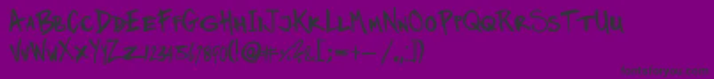 Twinmarker Font – Black Fonts on Purple Background