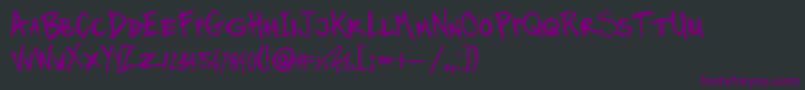 Twinmarker Font – Purple Fonts on Black Background
