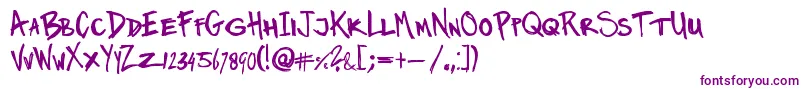 Twinmarker-Schriftart – Violette Schriften
