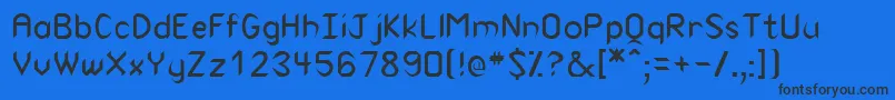 RodneyRegular-fontti – mustat fontit sinisellä taustalla