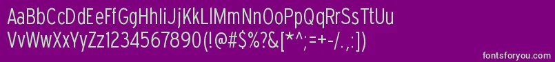 Шрифт ExpresswaycdltRegular – зелёные шрифты на фиолетовом фоне