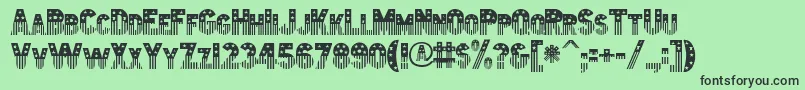 Amerika Font – Black Fonts on Green Background