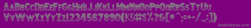 Amerika Font – Gray Fonts on Purple Background