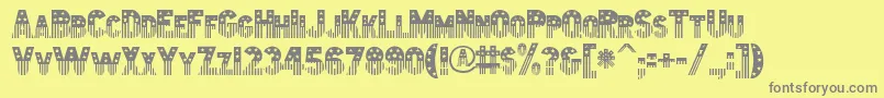Шрифт Amerika – серые шрифты на жёлтом фоне