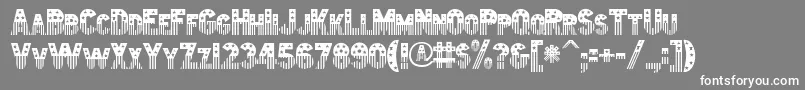 Amerika Font – White Fonts on Gray Background