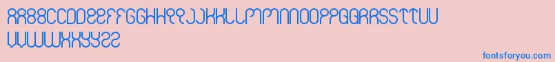 Weknow Font – Blue Fonts on Pink Background