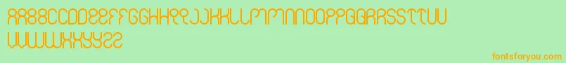 Weknow Font – Orange Fonts on Green Background