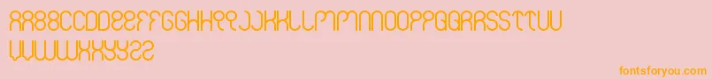 Weknow Font – Orange Fonts on Pink Background