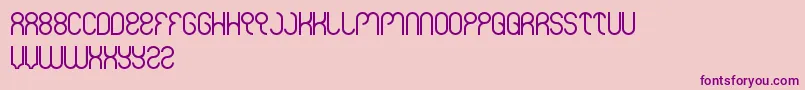 Weknow Font – Purple Fonts on Pink Background