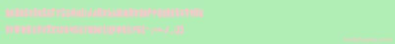 Nobodyhomeacad Font – Pink Fonts on Green Background