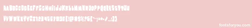 Nobodyhomeacad Font – White Fonts on Pink Background