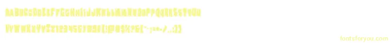 Nobodyhomeacad Font – Yellow Fonts on White Background