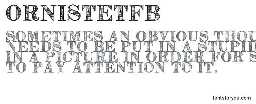 Обзор шрифта OrnisteTfb