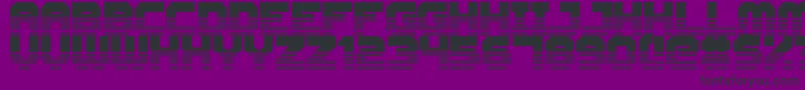 CyberspaceRacewayFront Font – Black Fonts on Purple Background