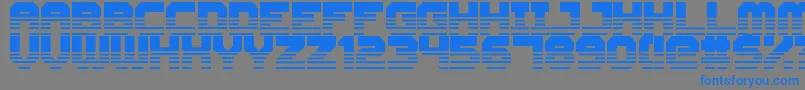 CyberspaceRacewayFront Font – Blue Fonts on Gray Background