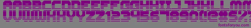 CyberspaceRacewayFront Font – Purple Fonts on Gray Background