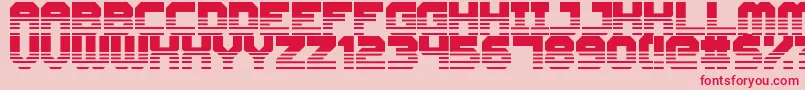 CyberspaceRacewayFront Font – Red Fonts on Pink Background