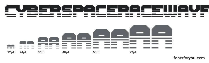 CyberspaceRacewayFront Font Sizes