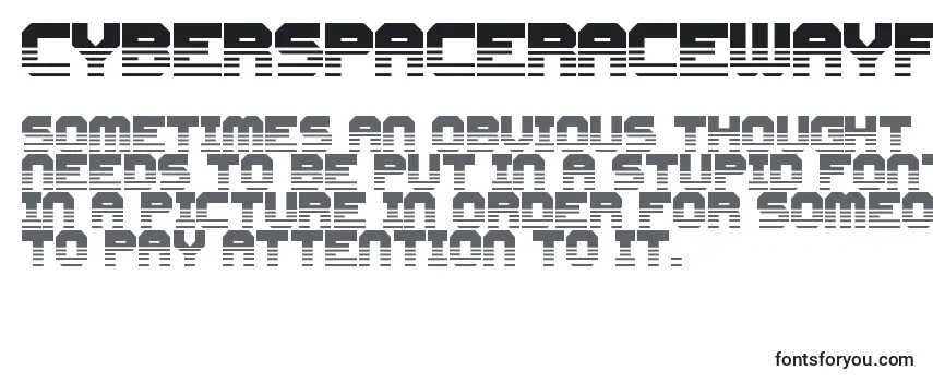 Шрифт CyberspaceRacewayFront