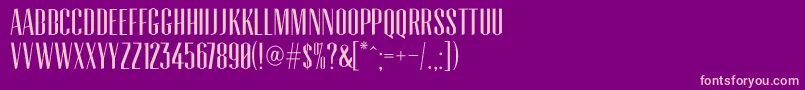 Tommaso Font – Pink Fonts on Purple Background