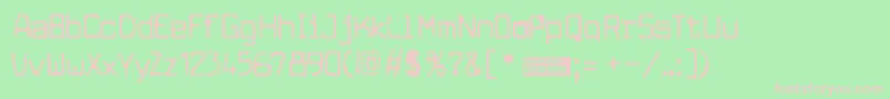 Cuomotyp Font – Pink Fonts on Green Background