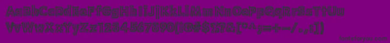 WincingBrk-Schriftart – Schwarze Schriften auf violettem Hintergrund
