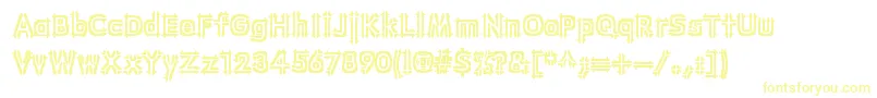 WincingBrk-Schriftart – Gelbe Schriften