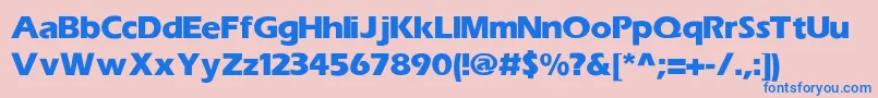 TiliBold Font – Blue Fonts on Pink Background