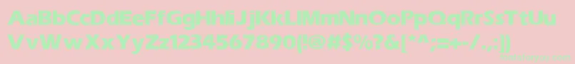 TiliBold Font – Green Fonts on Pink Background