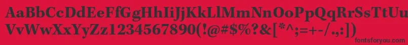 KeplerstdBoldcapt Font – Black Fonts on Red Background
