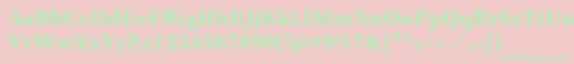 KeplerstdBoldcapt Font – Green Fonts on Pink Background