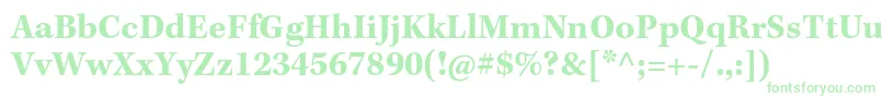 フォントKeplerstdBoldcapt – 緑のフォント