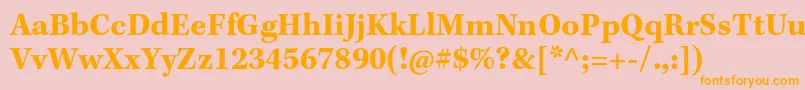 KeplerstdBoldcapt Font – Orange Fonts on Pink Background