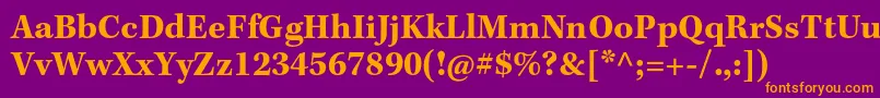 KeplerstdBoldcapt Font – Orange Fonts on Purple Background
