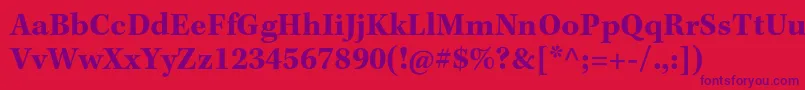KeplerstdBoldcapt Font – Purple Fonts on Red Background