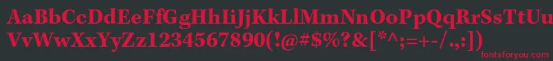 fuente KeplerstdBoldcapt – Fuentes Rojas Sobre Fondo Negro