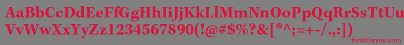 KeplerstdBoldcapt Font – Red Fonts on Gray Background