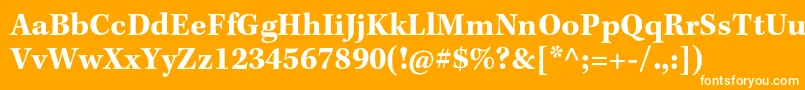 Weitere Informationen zur KeplerstdBoldcapt-Schriftart KeplerstdBoldcapt-Schriftart – Weiße Schriften auf orangefarbenem Hintergrund