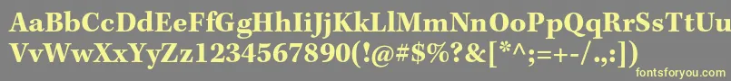 Weitere Informationen zur KeplerstdBoldcapt-Schriftart KeplerstdBoldcapt-Schriftart – Gelbe Schriften auf grauem Hintergrund