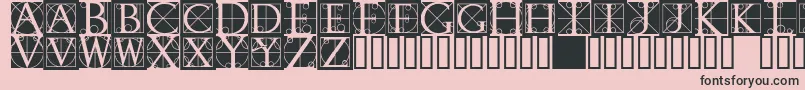 Rodgauerone Font – Black Fonts on Pink Background