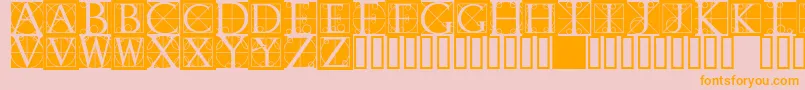Rodgauerone Font – Orange Fonts on Pink Background