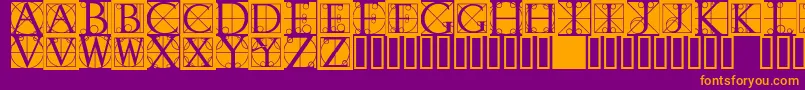 Rodgauerone Font – Orange Fonts on Purple Background