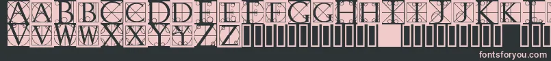 Rodgauerone Font – Pink Fonts on Black Background